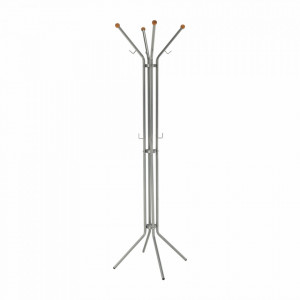 Cuier de podea, tip pom, argintiu, 49x51x178 cm - TP10017051 - Img 13