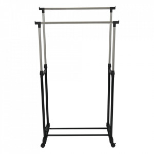 Cuier mobil, inox/plastic negru - TP97797 - Img 3