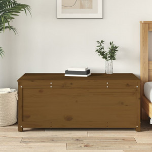 Cutie de depozitare, maro miere, 110x50x45,5 cm, lemn masiv pin - V823542V - Img 3
