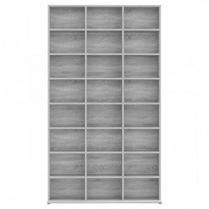 Dulap CD-uri, sonoma gri, 102x23x177,5 cm, lemn prelucrat - V815091V - Img 3