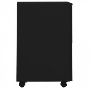 Dulap dosare mobil, negru, 39x45x67 cm, oțel - V335976V - Img 3