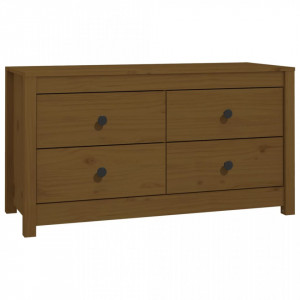 Dulap lateral, maro miere, 100x40x54 cm, lemn masiv de pin - V821777V