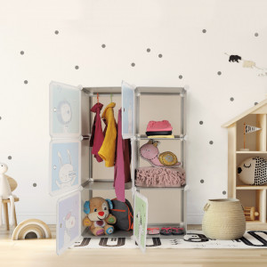 Dulap modular pentru copii, gri - TP288642 - Img 10