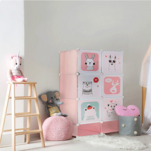 Dulap modular pentru copii, roz - TP288675 - Img 11