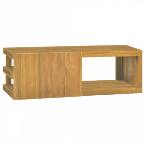 Dulap pentru baie de perete, 90x40x30 cm, lemn masiv de tec - V338256V