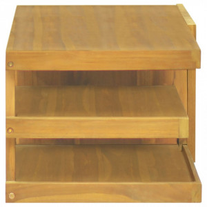 Dulap pentru baie de perete, 90x40x30 cm, lemn masiv de tec - V338256V - Img 4