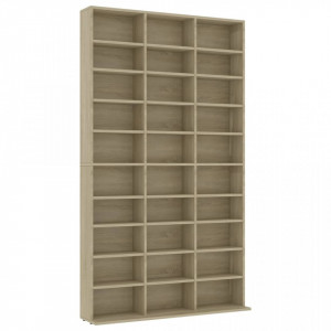 Dulap pentru CD-uri stejar sonoma 102x16x177,5 cm lemn compozit - V801781V - Img 1