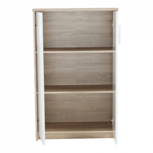 Dulăpior de birou, sonoma și alb, 72,5x33,8x115,8 cm - TP278204 - Img 12