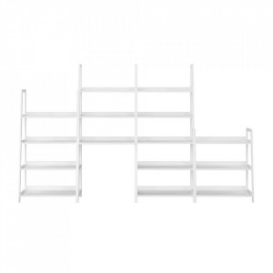 Etajeră multifuncţională cu 3 rafturi, albă - TP272247 - Img 3