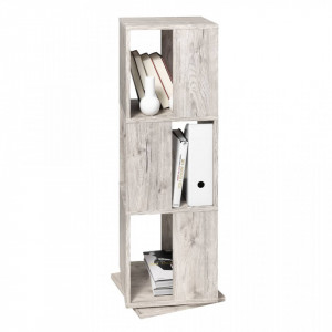 FMD Dulap rotativ dosare deschis, stejar nisipiu, 34x34x108 cm - V428796V