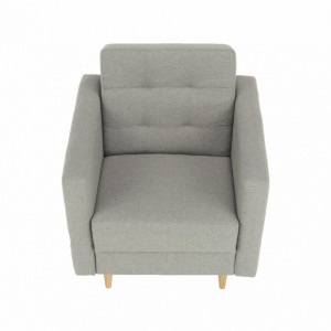 Fotoliu complet tapiţat, material textil gri, 88x90x95 cm - TP209302 - Img 14
