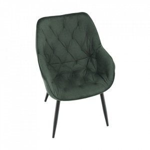 Fotoliu de design, material textil Velvet verde - TP265440 - Img 6