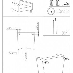 Fotoliu, material albastru - TP211114 - Img 11