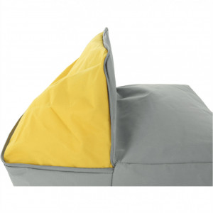 Fotoliu tip sac, gri și material textil verde - TP244093 - Img 12