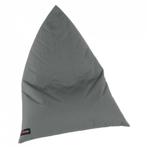 Fotoliu tip sac, material textil gri deschis, 90x110x90 cm - TP244337 - Img 6