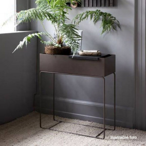 Ghiveci de flori din metal multifuncţional, gri închis - TP237380 - Img 13