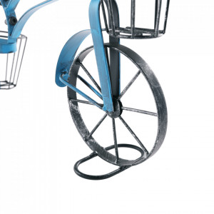 Ghiveci RETRO în formă de bicicletă, negru / albastru - TP285287 - Img 11