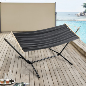 Hamac cu suport negru/gri inchis 120 Kg - P75702626 - Img 1