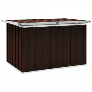 Lada de depozitare pentru gradina, maro, 109 x 67 x 65 cm - V46260V - Img 4