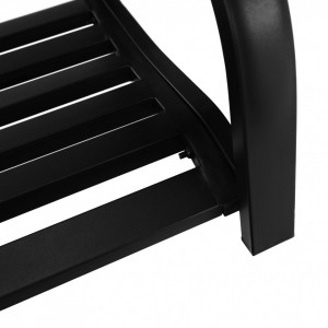 Leagăn metalic de grădină, negru, 127 cm - TP276423 - Img 11