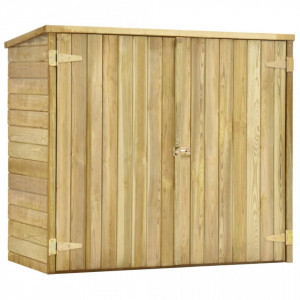 Magazie unelte de grădină, 135x60x123 cm, lemn pin tratat - V46359V - Img 1