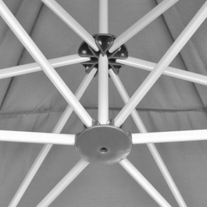 Marchiză pliabilă hexagonală, gri, 3,6 x 3,1 m - V42108V - Img 4