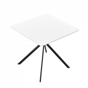Masa bucatarie alba, 78x78x75 cm, MDF - P57565933