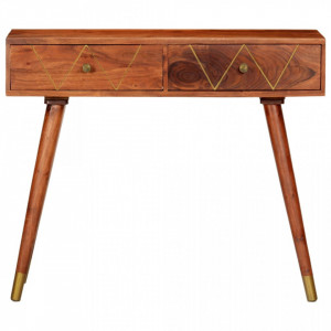 Masă consolă, 90 x 35 x 76 cm, lemn masiv de acacia - V286174V - Img 3