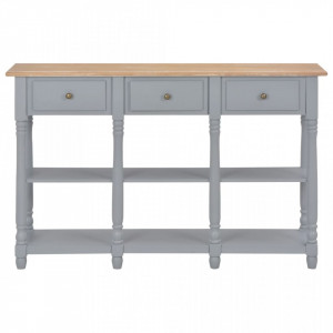 Masa consola, gri, 120 x 30 x 76 cm, MDF - V280017V - Img 2