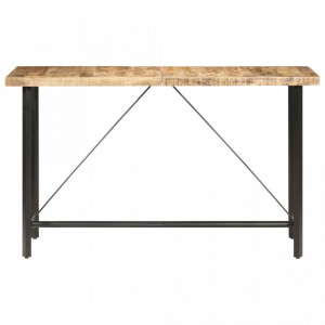 Masa de bar, 180x70x107 cm, lemn de mango nefinisat - V286613V - Img 2