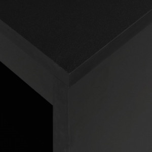 Masa de bar cu raft, negru, 110 x 50 x 103 cm - V280212V - Img 2