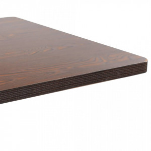 Masa de bistro, maro inchis, 80 x 80 cm, MDF - V286434V - Img 4