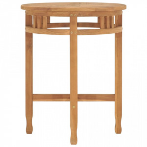 Masă de bistro, Ø60x60 cm, lemn masiv de tec - V315463V