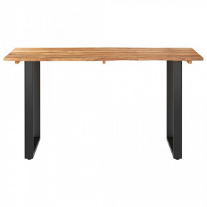 Masă de bucătărie, 140 x 70 x 76 cm, lemn masiv de acacia - V286474V - Img 3