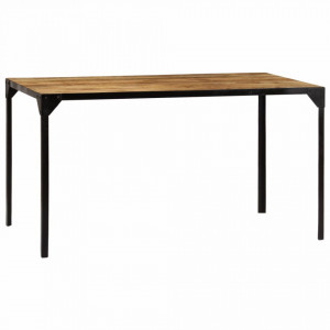 Masa de bucatarie, 140 x 80 x 76 cm, lemn masiv de mango - V246629V - Img 3