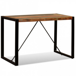 Masa de bucatarie din lemn masiv reciclat, 120 cm - V243998V
