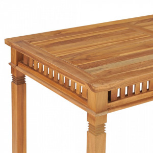 Masă de grădină, 120 x 65 x 80 cm, lemn masiv de tec - V49385V - Img 4