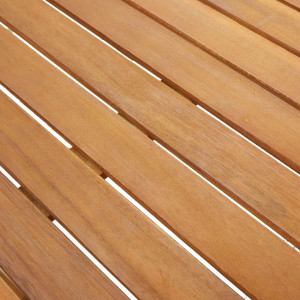 Masa de gradina, 140 x 80 x 74 cm, lemn masiv de acacia - V42618V - Img 2