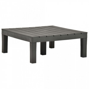 Masa de gradina, antracit, 78 x 78 x 31 cm, plastic - V48828V