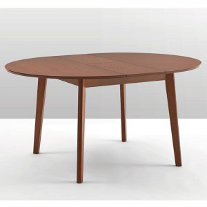 Masă dining extensibilă, culoarea fag, diametru 120 cm - TP203079 - Img 3