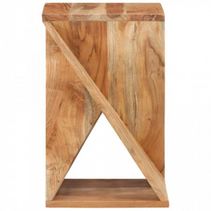 Masă laterală, 35x35x55 cm, lemn masiv de acacia - V337996V - Img 3