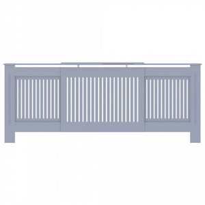Mască pentru calorifer, gri, 205 cm, MDF - V325549V - Img 3