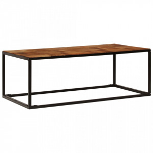 Masuta de cafea, 110 x 40 x 60 cm, lemn masiv de acacia si otel - V246678V - Img 2