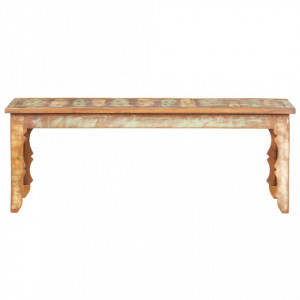 Masuta de cafea, 110 x 50 x 40 cm, lemn masiv reciclat - V286487V - Img 2