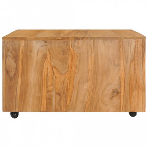 Masuta de cafea, 80 x 80 x 40 cm, lemn masiv de tec - V288896V - Img 4