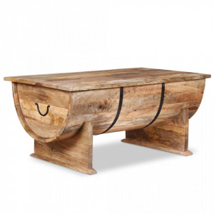 Masuta de cafea din lemn masiv de mango 88 x 50 x 40 cm - V243977V - Img 1