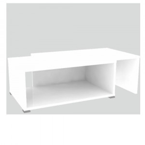 Măsuţă de cafea extensibilă, alb, 95x40x60 cm - TP143231 - Img 2