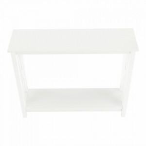 Măsuţă tip consolă, albă, 100x80x30 cm - TP251565 - Img 4
