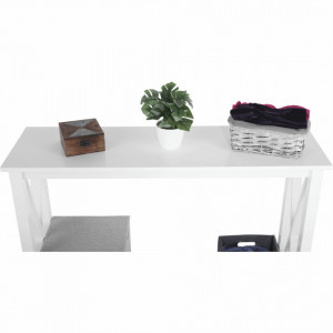 Măsuţă tip consolă, albă, 100x80x30 cm - TP251565 - Img 13