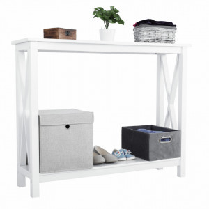 Măsuţă tip consolă, albă, 100x80x30 cm - TP251565 - Img 19